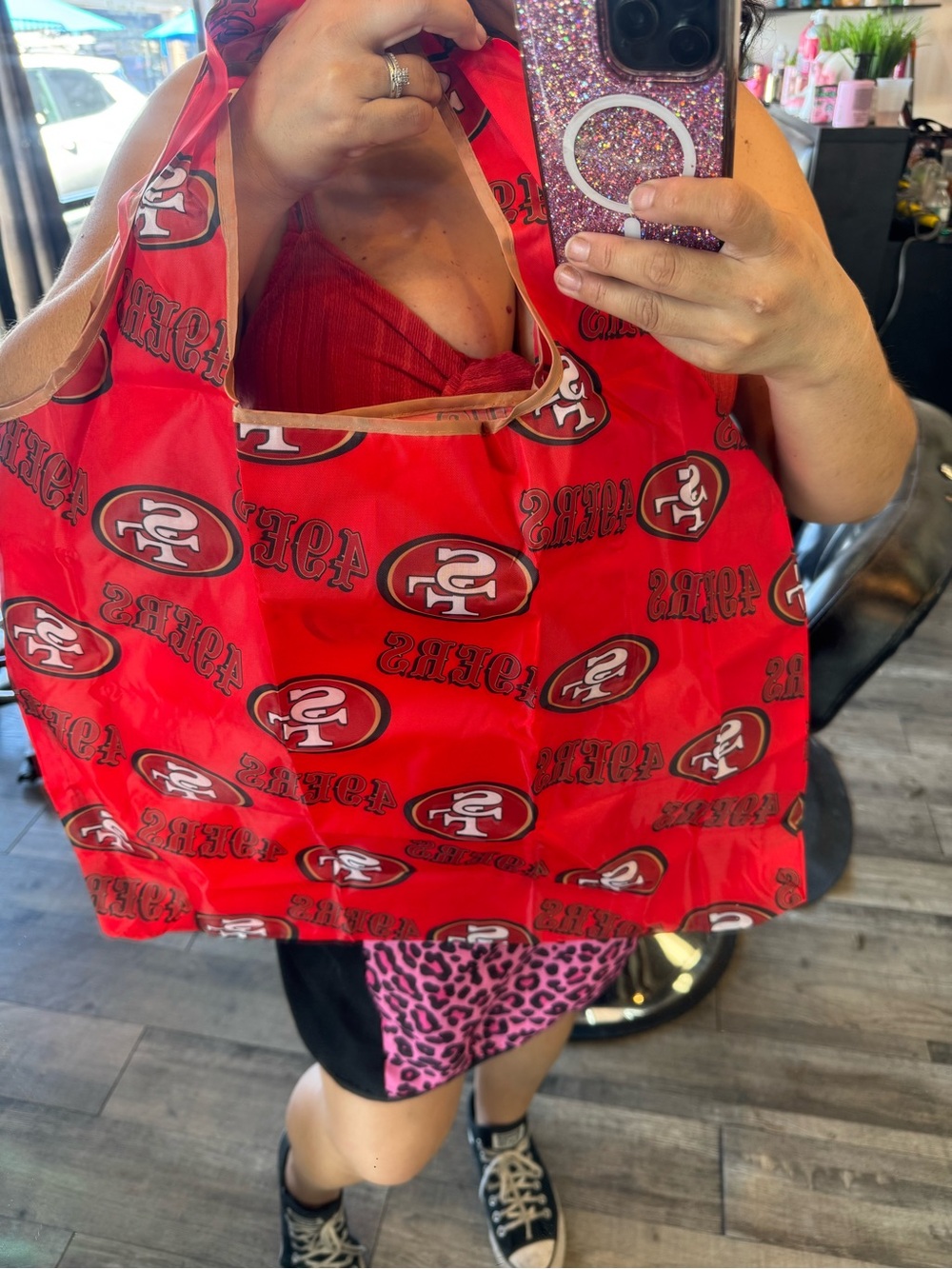 NFL Red Reusable Tote Bag